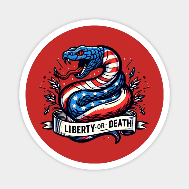 Liberty or Death Magnet by WolfeTEES